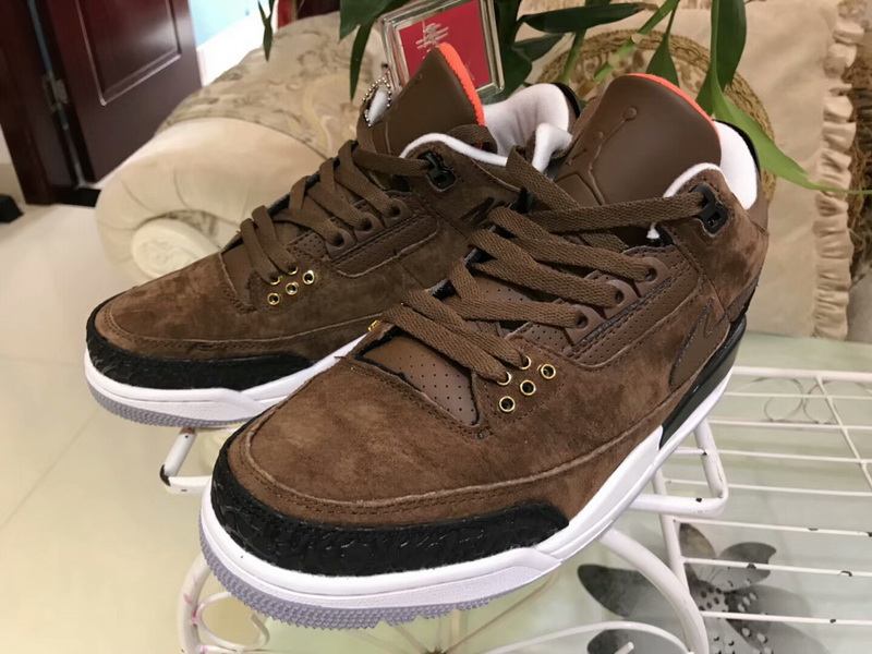 Authentic Air Jordan 3 JTH NRG Tinker“brown black”